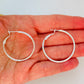 XP156 Aro Argolla Tubo diá.35 mm espesor 2 mm Broche articulado Aro Baño Plata Aros Bañados en Oro y Plata hecho de Bronce Bañado en Plata 50 ml