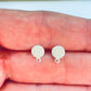 BP16 Base de Aro Redonda Mini con argolla inferior 8 x 6 mm Espesor 0.8 mm Base Aro Baño Plata
