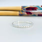 WP08 Anillo Bolitas Anillo Baño Plata Anillos Bañados en Oro y Plata hecho de Bronce Bañado en Plata 50 ml Joyas Bañadas en Plata