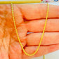 CO223 Cadena Tourbillon Espesor 1.5 mm Largo 40 cm Cadena Terminada Baño Oro