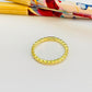 WO64 Anillo Bolitas Aplanadas Ancho 2.1 mm Espesor 2.1 mm Anillo Baño Oro