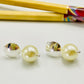 XP394 Aro Perla 12 mm Colgante Base redonda diá. 12 mm Largo total 28 mm Aro Baño Plata Aros Bañados hecho de Bronce Bañado en Plata 50 ml Joyas Bañadas en Plata