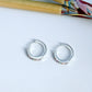 Joyas por Mayor Joyas Bañadas en Plata por Mayor Insumos para Joyas XP558 Aro Argolla Presión circones de colores diá. 14 mm Ancho y Espesor 2 mm Aro Baño Plata