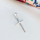 FP1036 Colgante Cruz 20 x 12 mm mas valier Espesor 1.8 mm Figura Baño Plata