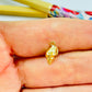 FO846 Colgante Mini Caracol de Mar 12x6 mm incluye argollita Figura Baño Oro Figuras Bañadas en Oro y Plata hecho de Bronce Bañado en Oro 18K Joyas Bañadas en Oro