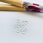 Joyas por Mayor Joyas Bañadas en Plata por Mayor Insumos para Joyas MP47 Argolla Plana Cerrada Diá. Ext. 4 mm Diá. Int. 2 mm Espesor 1 mm Accesorio Baño Plata
