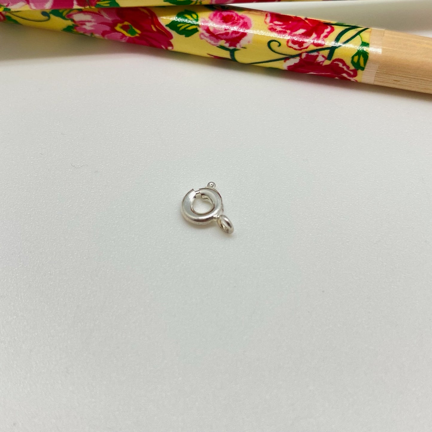 AP26 Mosquetón o Broche redondo diá. 5 mm Espesor 1 mm Accesorio Baño Plata