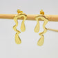 Joyas por Mayor Joyas Bañadas en Oro por Mayor Insumos para Joyas XO474 Aro Orgánico doble 38 x 14 mm Espesor 1.2 mm Aro Baño Oro