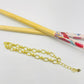 Joyas por Mayor Joyas Bañadas en Oro por Mayor Insumos para Joyas PO23 Pulsera Eslabones Alternados 8 x 5.5 mm Espesor 1 mm Largo 17 cm mas extensor de 3 cm terminal mini corazón Pulsera Baño Oro