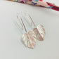 Joyas por Mayor Joyas Bañadas en Plata por Mayor Insumos para Joyas XP481 Aro Hoja Monstera 20 x 16 mm Espesor 1.2 mm con Gancho Largo Total 42 mm Aro Baño Plata