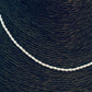 CP223 Cadena Tourbillon Espesor 1.5 mm Largo 40 cm Cadena Terminada Baño Plata