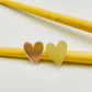XP388 Aro Corazón Liso M 15x 12 mm Espesor 1 mm Aro Baño Plata Aros Bañados hecho de Bronce Bañado en Plata 50 ml Joyas Bañadas en Plata