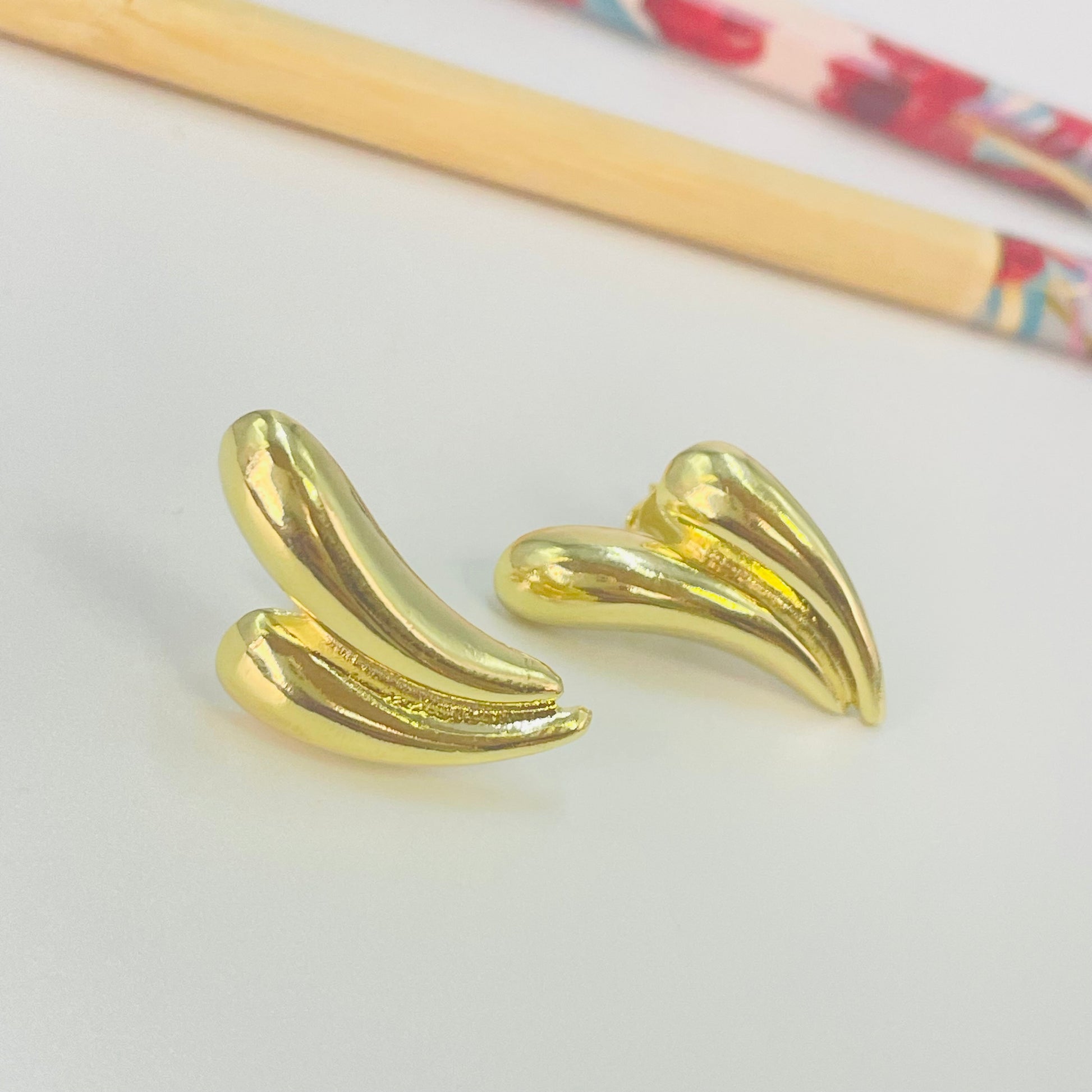 Joyas por Mayor Joyas Bañadas en Oro por Mayor Insumos para Joyas XO516 Aro Corazón Orgánico 26 x 25 mm Espesor 2 mm Aro Baño Oro