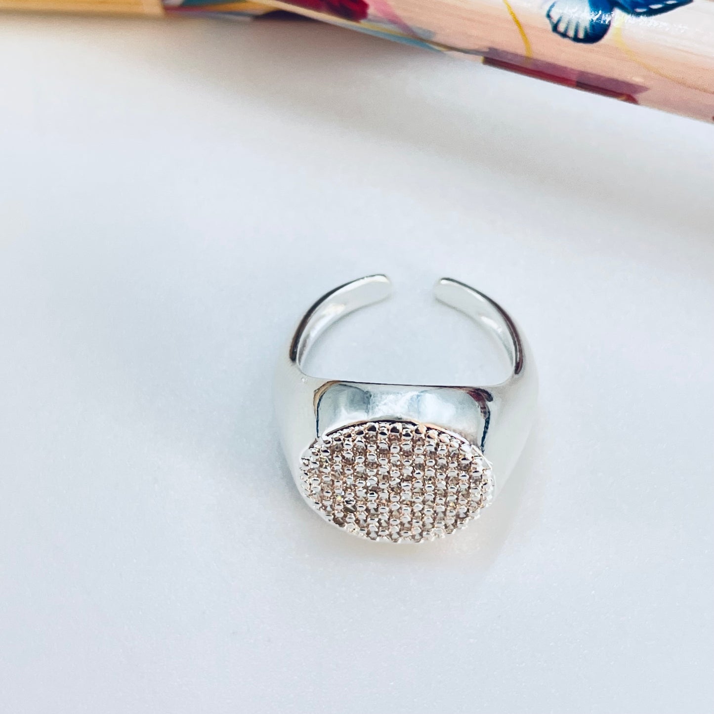 WP75 Anillo Chevalier Circones Dia 12 mm Ancho Superior 3 mm Espesor 1.5 mm Anillo Baño Plata