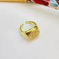 WO75 Anillo Chevalier Circones Dia 12 mm Ancho Superior 3 mm Espesor 1.5 mm Anillo Baño Oro