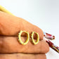 Joyas por Mayor Joyas Bañadas en Oro por Mayor Insumos para Joyas XO558 Aro Argolla Presión circones de colores diá. 14 mm Ancho y Espesor 2 mm Aro Baño Oro