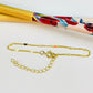 PO34 Pulsera Cadena Grumet 2 mm y Mini Corazones de 3 mm Largo 15 cm más extensor de 5 cm Pulsera Baño Oro