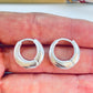XP491 Aro Argolla Tipo Gota Presión Ancho de 2.5 a 5 mm Espesor 1 mm Aro Baño Plata