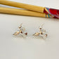 XP449 Aro Colibrí 15 x 15 mm Espesor 4 mm Aro Baño Plata Aros Bañados hecho de Bronce Bañado en Plata 50 ml Joyas Bañadas en Plata