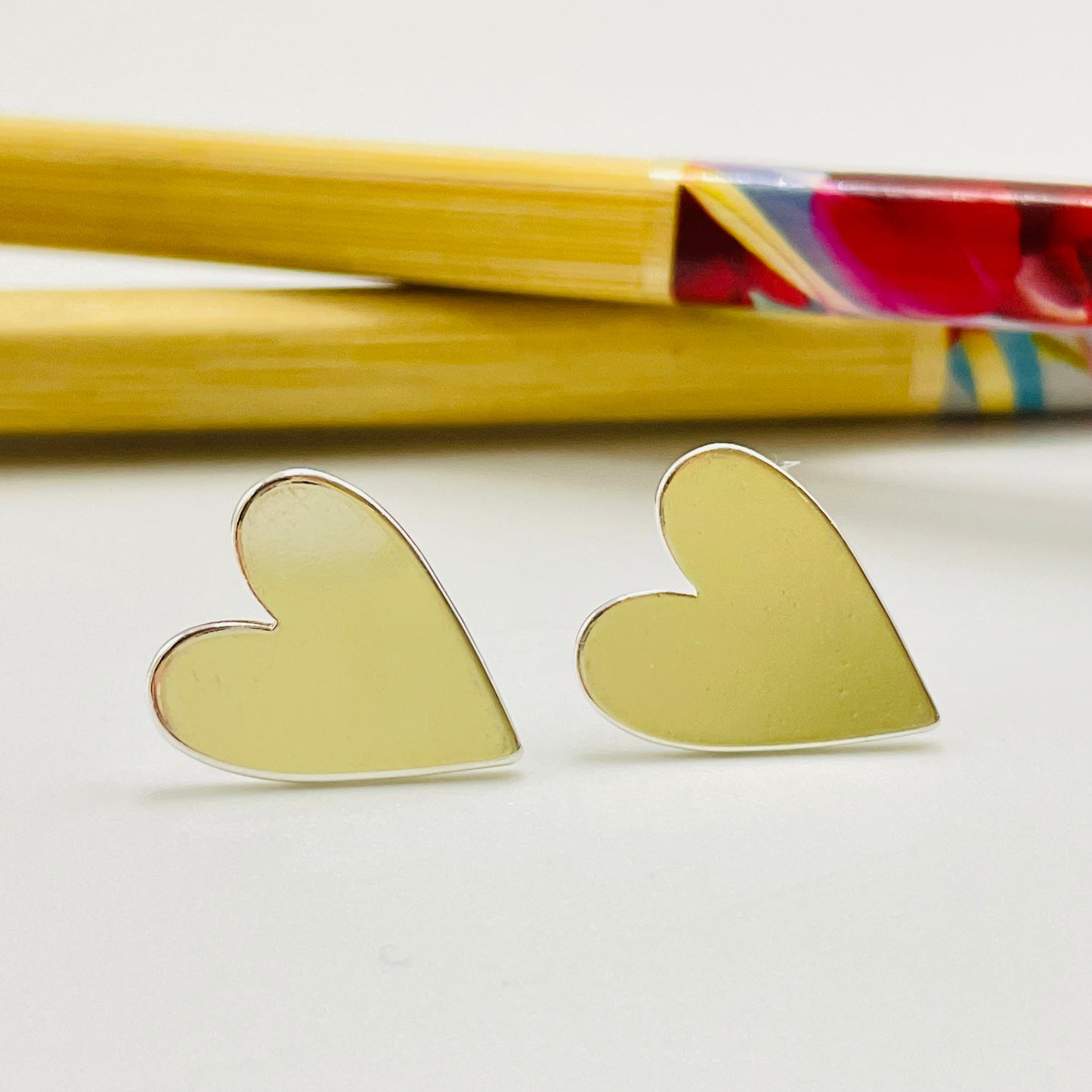 XP388 Aro Corazón Liso M 15x 12 mm Espesor 1 mm Aro Baño Plata Aros Bañados hecho de Bronce Bañado en Plata 50 ml Joyas Bañadas en Plata