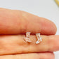 Joyas por Mayor Joyas Bañadas en Plata por Mayor Insumos para Joyas XP482 Aro Mini Bota Cowboy 8 x 8 mm Espesor 1.1 mm Aro Baño Plata