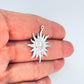 FP1215 Colgante Sol 25 x 25 mm más argollita Espesor 1.1 mm Figura Baño Plata