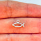 FP1172 Colgante Pez Calado 5.5 x 13 mm más argollita Espesor 1.1 mm Figura Baño Plata