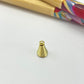 AO129 Cono Alambre duro embarrilado 7 x 5 mm mas argolla Accesorio Baño Oro