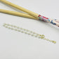 Joyas por Mayor Joyas Bañadas en Oro por Mayor Insumos para Joyas PO26 Pulsera Perlas diá. 4 mm y cadena Largo 17.5 mm más extensor de 3 cm con terminal mini corazón Pulsera Baño Oro