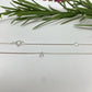 CP243 Collar Punto de Luz diá. 3.2 mm Cadena Veneciana Espesor 1 mm Largo 40 cm más extensor 5 cm Collar Terminado Baño Plata