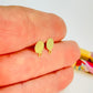 BO27 Base de Aro Redonda Mini con argolla inferior 8 x 6 mm Espesor 0.8 mm Base Aro Baño Oro