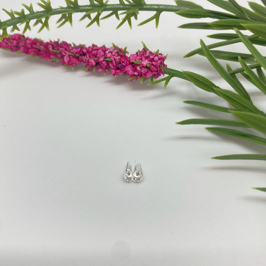 AP155 Tapanudo 2 argollas diá. 2.5 mm VENTA POR UNIDAD Accesorio Baño Plata