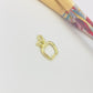 Joyas por Mayor Joyas Bañadas en Oro por Mayor Insumos para Joyas FO1165 Colgante Manzana 16 x 13 mm Espesor 2 mm Figura Baño Oro