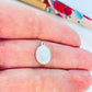 FP1194 Colgante Mini Moneda Lira Doble Faz Diá. 8 mm más argollita Espesor 1 mm Figura Baño Plata