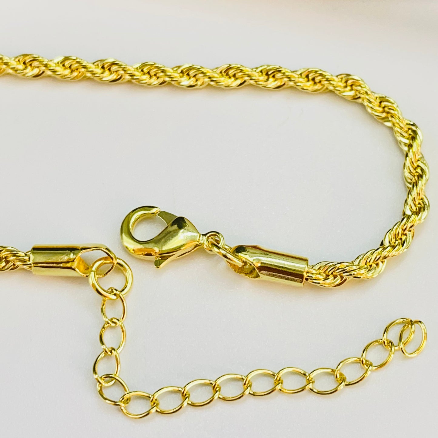 PO31 Pulsera Tourbillon Espesor 3 mm Largo 16 cm más extensor de 5 cm Pulsera Baño Oro