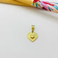 Joyas por Mayor Joyas Bañadas en Oro por Mayor Insumos para Joyas FO1173 Colgante Sagrado Corazón 12 x 12 mm más valier de 7 mm Espesor 0.8 mm Figura Baño Oro