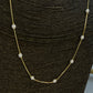 Joyas por Mayor Joyas Bañadas en Oro por Mayor Insumos para Joyas CO231 Collar Perlas diá. 4 mm Cadena Veneciana Espesor 1 mm Largo 50 cm Collar Terminado Baño Oro