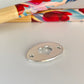 FP1128 Conector Ovalado Corazón Calado con perforaciones 12 x 20 mm Espesor 1.8 mm Figura Baño Plata Figuras Bañadas hecho de Bronce Bañado en Plata 50 ml Joyas Bañadas en Plata