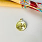 Joyas por Mayor Joyas Bañadas en Oro por Mayor Insumos para Joyas FO1188 Colgante Medalla Redonda Espíritu Santo Diá. 12 mm más argollita Espesor 1 mm Figura Baño Oro