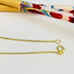 PO17 Pulsera Cola de Topo Espesor 1.2 mm Largo 18 cm Pulsera Baño Oro