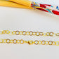 CO226 Cadena Eslabones Redondos diá. 5.5 mm Largo 45 cm Cadena Terminada Baño Oro