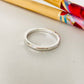 WP66 Anillo Argolla Tipo Orgánico Ancho 2 mm Espesor 2 mm Anillo Baño Plata Anillos Bañados hecho de Bronce Bañado en Plata 50 ml Joyas Bañadas en Plata