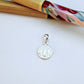 FP435 San Benito Colgante 9 mm Figura Baño Plata Figuras Bañadas en Oro y Plata hecho de Bronce Bañado en Plata 50 ml