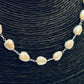 Joyas por Mayor Joyas Bañadas en Plata por Mayor Insumos para Joyas CP220 Collar Chocker Perlas tipo Gota 8 x 6 mm Largo 37 cm más extensor de 6 cm Terminal Corazón Collar Terminado Baño Plata