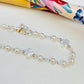 Joyas por Mayor Joyas Bañadas en Plata por Mayor Insumos para Joyas PP20 Pulsera Perlas diá. 3 mm con mini cruces 5 mm espesor 3 mm Largo 16.5 cm Pulsera Baño Plata