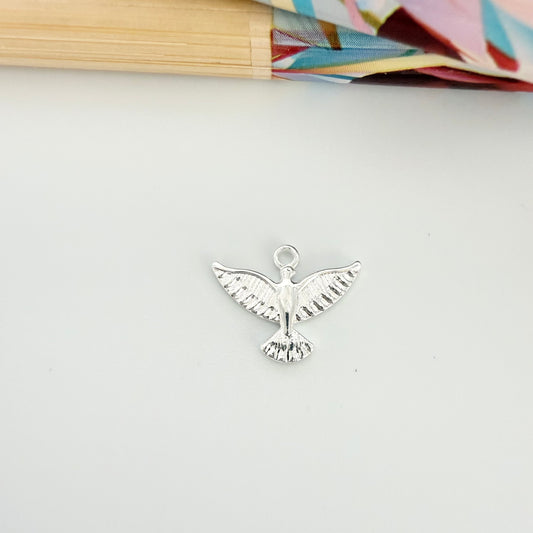 FP1265 Colgante Espíritu Santo 7.5 x 12 mm más argollita Espesor 1 mm Figura Baño Plata