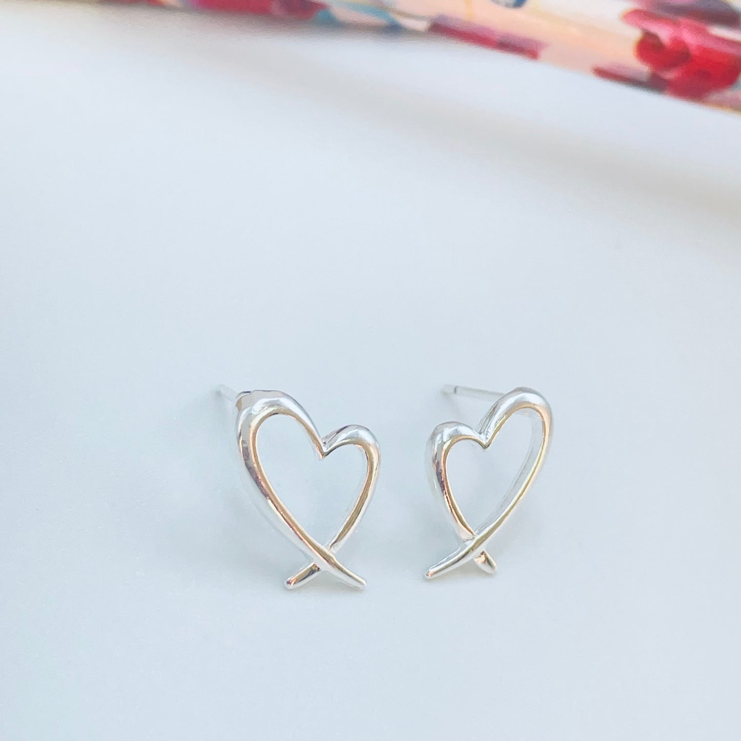 XP549 Aro Corazón Calado 16 x 11 mm Espesor 1.5 mm Aro Baño Plata