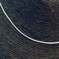 CP221 Cadena Cola de Topo Espesor 1.2 mm Largo 40 cm Cadena Terminada Baño Plata
