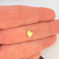 Joyas por Mayor Joyas Bañadas en Oro por Mayor Insumos para Joyas FO1254 Colgante o Terminal de Cadena Mini Corazón 7 x 7 mm más argollita 0.8 mm Figura Baño Oro