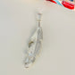 FP91 44x10 mm Figura Baño Plata Figuras Bañadas en Oro y Plata hecho de Bronce Bañado en Plata 50 ml Joyas Bañadas en Plata